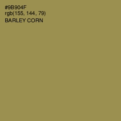 #9B904F - Barley Corn Color Image